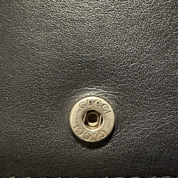 Gucci GG Marmont Black Compact Calfskin Leather Wallet - Picture 12 of 14